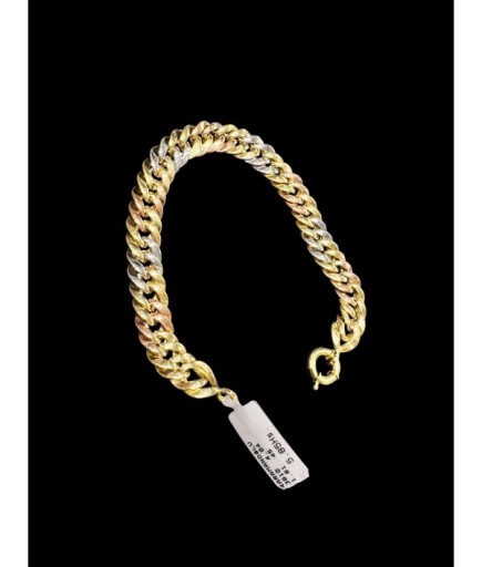 ÜÇ RENK DALLAS BİLEKLİK 14 AYAR 6,82 GRAM